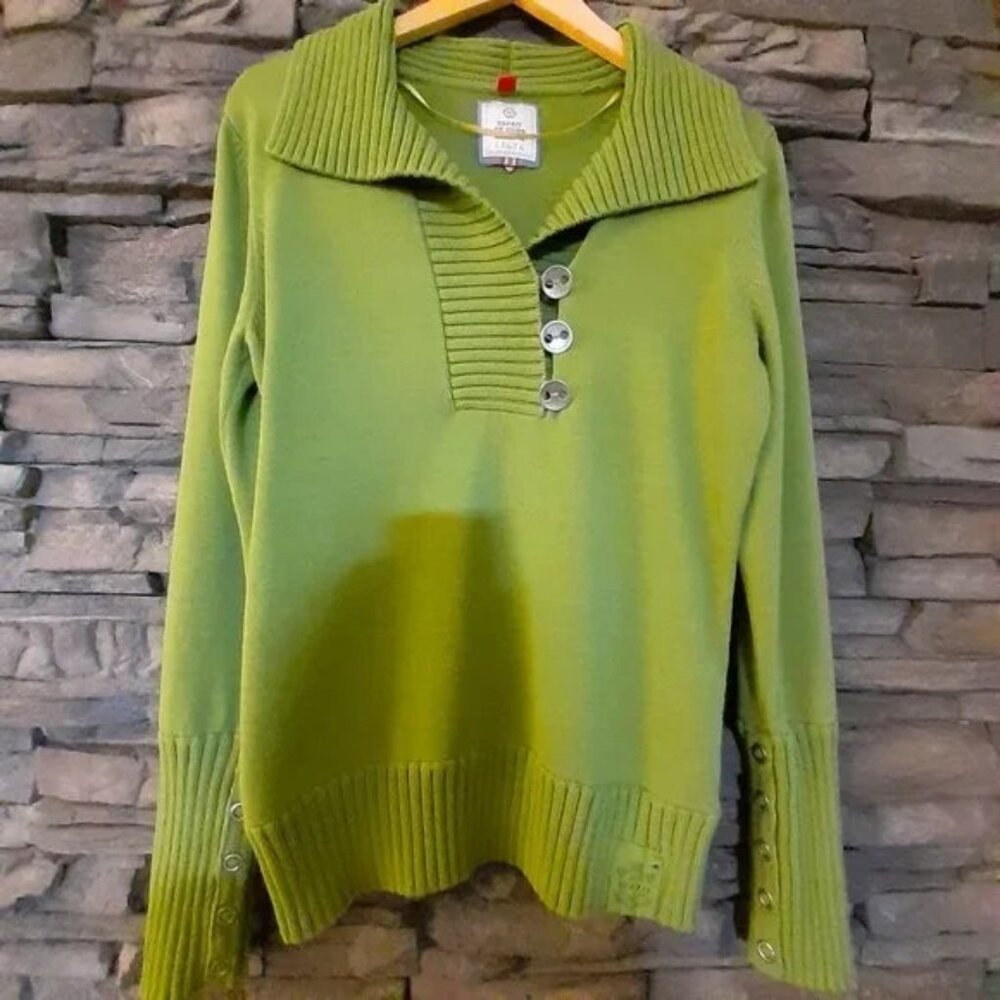 *CLEARANCE*  COMFY 100% COTTON Olive green warm ESPIRIT de CORP VGUC